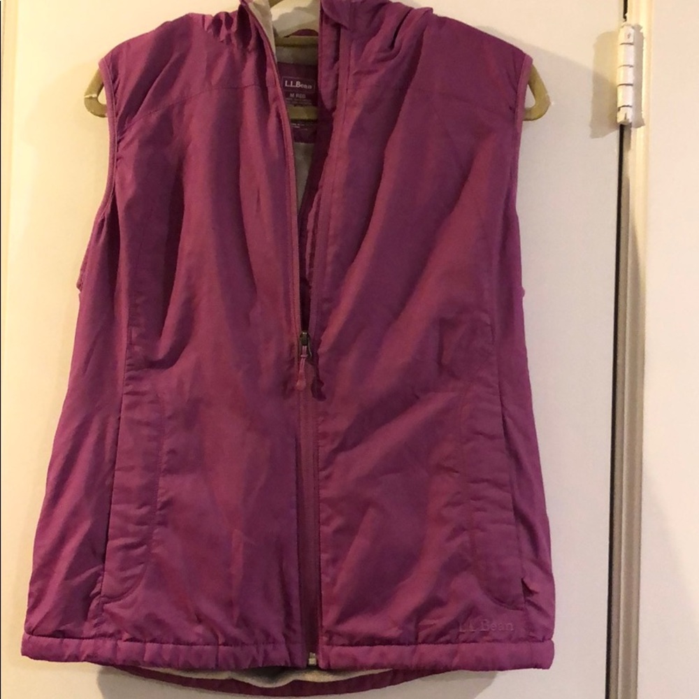 Ll bean fleece lined sleeveless hoodie